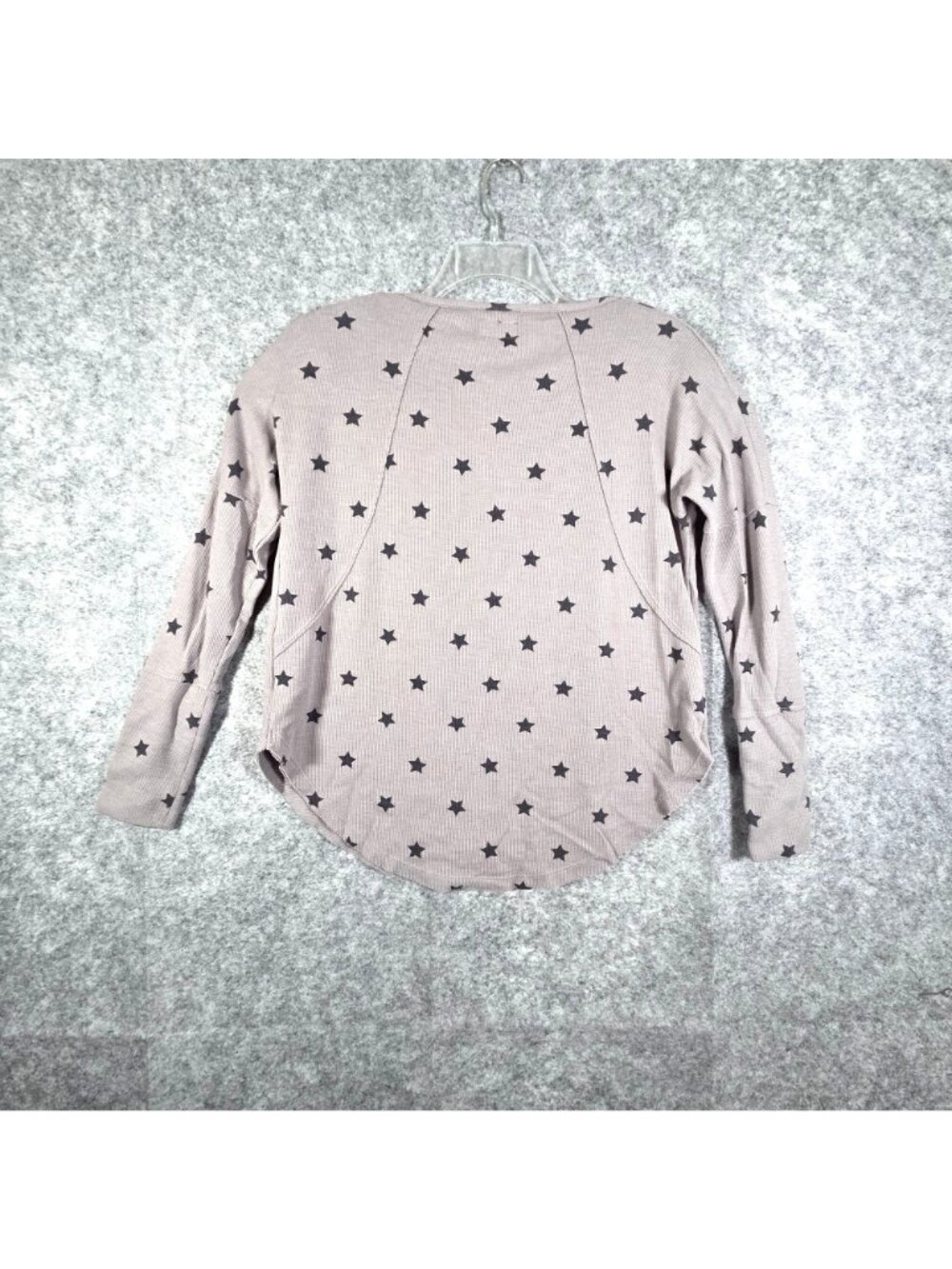 Lucky Brand Women's Long Sleeve Star Print Top Gray Size M - Picture 5 of 8